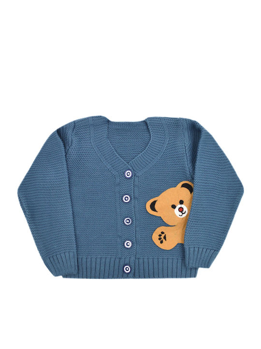Cardigan pentru copii Tricotat Albastru