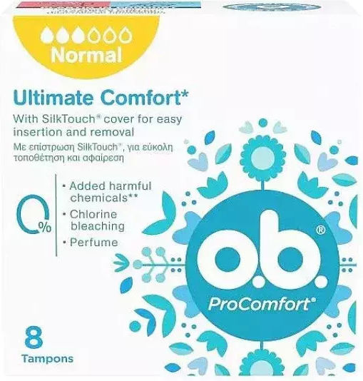 O.B. Pro Comfort Tampons for Normal Flow 8pcs