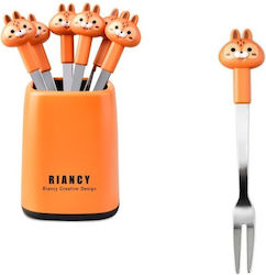 Inox Cooking Utensil Set Orange