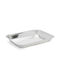 De Buyer Stainless Steel Rectangular Serving Tray with Handles in Silver Color 35x27x4.6cm 3280.35 1pcs