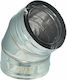 Technometal Chimney Corner Pipe Inox 150mm Silver