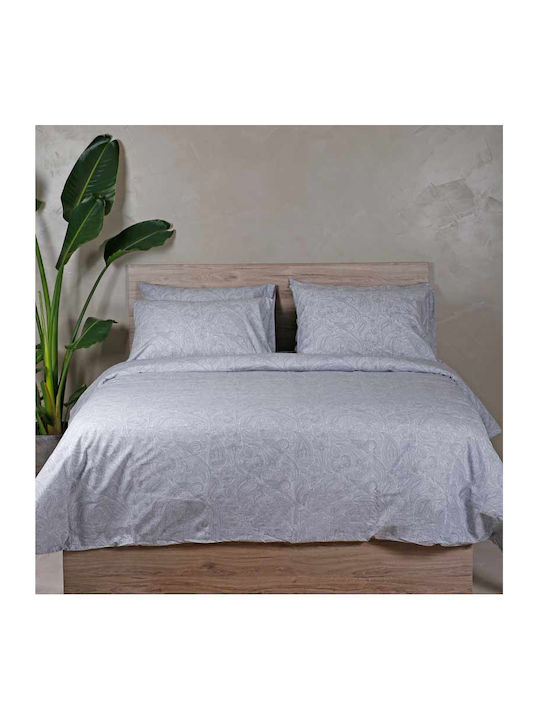 Sunshine Duvet Cover Cotton Double 200x250 Cotton Feelings 2040 Grey