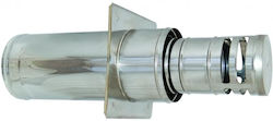 Technometal Chimney Crown Inox 150mm Silver