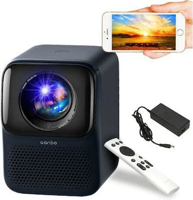 Wanbo T2 Max New Projector Full HD LED Lamp with Built-in Speakers Blue