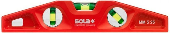 Sola 01331401 Αλφάδι Αλουμινίου Μαγνητικό 25εκ. με 5 Μάτια