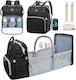 Land Wickeltasche-Wickelrucksack Schwarz 31cm.