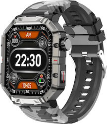 Microwear GW55 Smartwatch with Heart Rate Monitor (Black Camo)