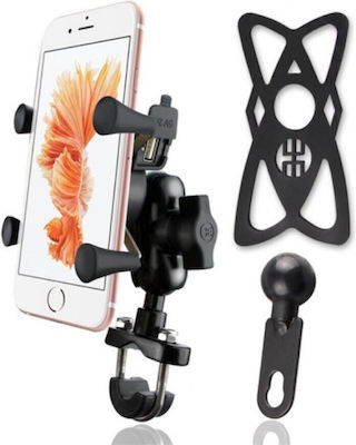 Extreme Style Phone Motorcycle Mount with Adjustable Arm for Steering Wheel