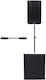 Citronic Cuba-10 Set With Subwoofer 12 + Mdf Cabinet ACTIVE-CUBA-10 Set with Powered Speaker PA 270W with Woofer 10"