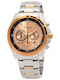 Citizen Men's Watch 46.4mm Chronograph Battery with Pink Gold Metal Bracelet