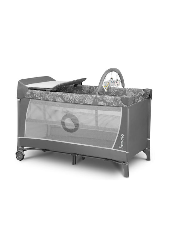 Lionelo Playpen with Changing Table & Mattress Gray