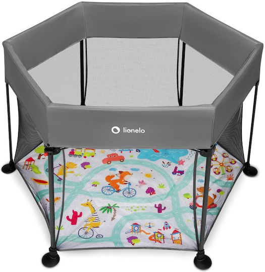 Lionelo Roel Babybett Grau 135x135cm