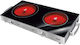 MPM Countertop Burner Keramik Double Schwarz
