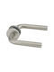 Thirard Lever Middle Door with Rosette Pair Silver