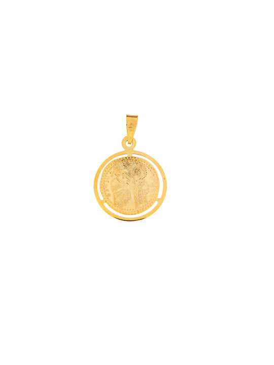 Ioannis Kosmima Pendant Kids Talisman Double Sided Constantine from Gold 14K KBP-22335Y