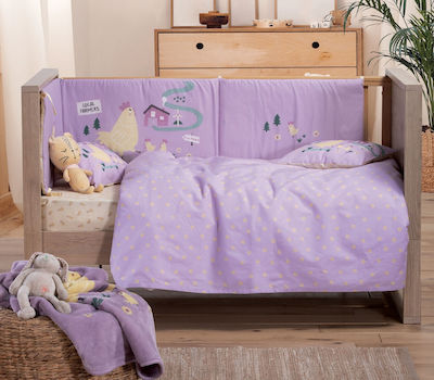 Nef-Nef Homeware Πάντα Κλασική Piu Piu lilac 187x40cm