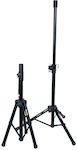 STAND4ME Box 115 Tripod PA Speaker Stands of height 115-115cm in Black Color