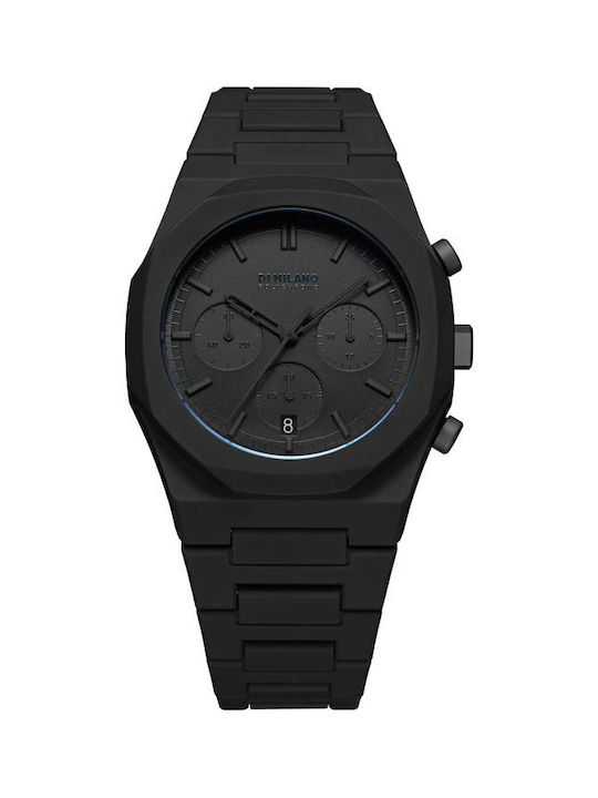 D1 Milano Watch Chronograph Battery in Black Color