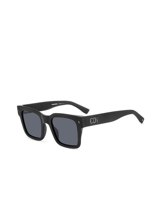 Dsquared2 Icon Sonnenbrillen mit Schwarz Rahmen und Schwarz Linse ICON-0010S003