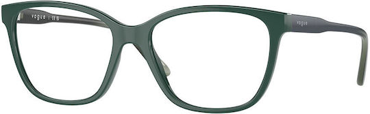 Vogue Women's Acetate Prescription Eyeglass Frame Green VO5518 3050