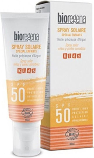Bioregena SoBio SPF50 Αδιάβροχο Παιδικό Αντηλιακό Spray για Πρόσωπο & Σώμα 90ml