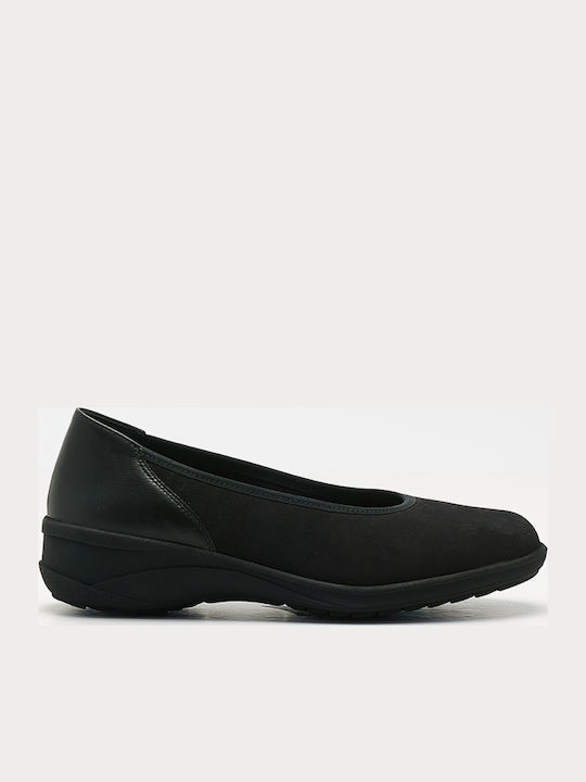 Leather Ballerinas Black