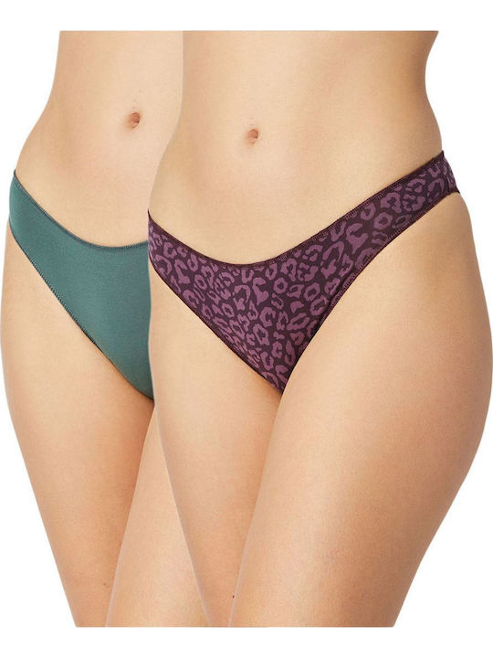 Minerva Rio Modal Fimelle Women's Slip 2Pack Green
