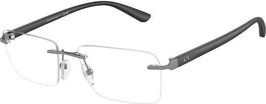 Armani Exchange Men's Metal Prescription Eyeglass Frame Grey AX1064 6003