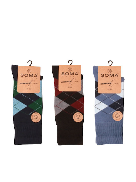 Soma Socks Bărbați Șosete Multicolor 3Pachet