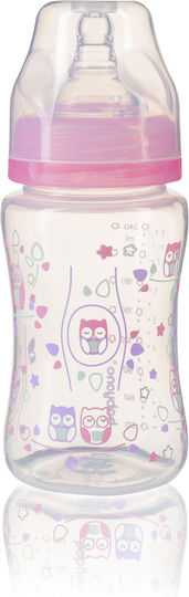Babyono Baby Bottle Anti-colic with Silicone Teat for 0+ Months Pink 240ml