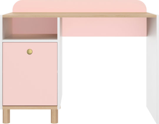 Schreibtisch Romy Holz White / Pink / Blond Oak 110x52x86cm