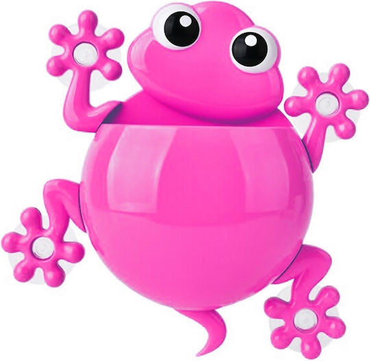 Gekko Zahnbürstenhalterung Tapete Kunststoff Fuchsie
