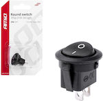 AMiO Car On/Off Switch 12V-24V Universal Black E