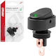 AMiO Car On/Off Switch 12V-24V Universal Green E