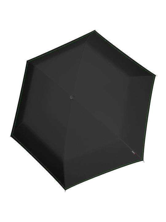 Knirps U Series Folding Automat Umbrelă de ploaie Compact Neagră