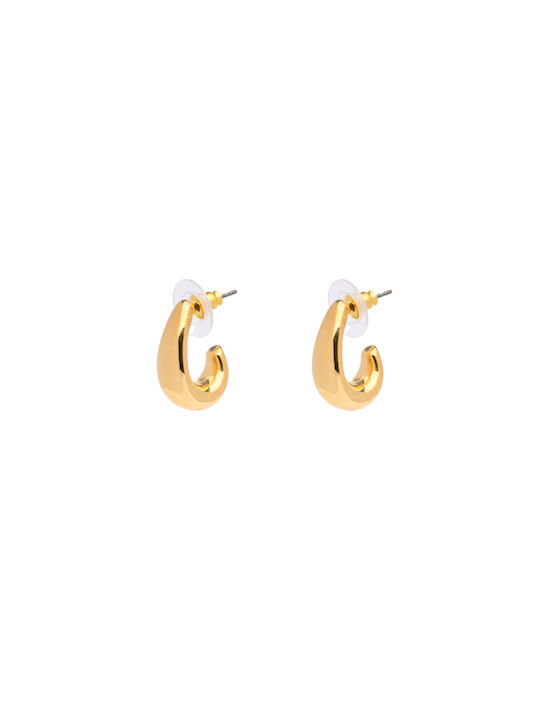 Philio Earrings Titanium Gold Plated