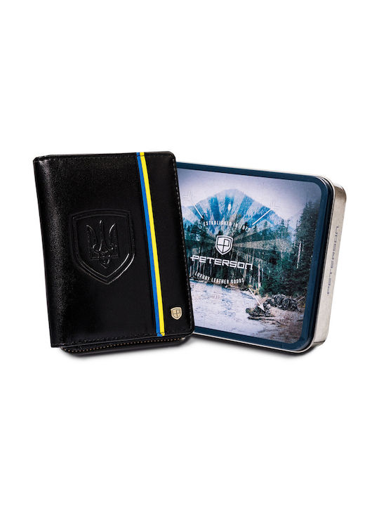 Кожен Мъжки Портфейл с RFID Черен