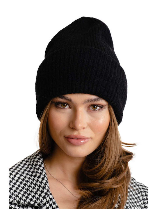 Rut & Circle Beanie Γυναικείος Σκούφος Πλεκτός σε Μαύρο χρώμα