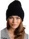 Beanie Γυναικείος Σκούφος Πλεκτός σε Μαύρο χρώμα