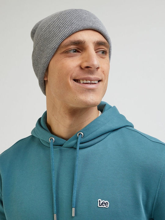 Lee Knitted Beanie Cap Gray