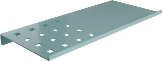 Pam & Co An der Wand montiert Badezimmerregal Metallisch 28x28x1cm Blau