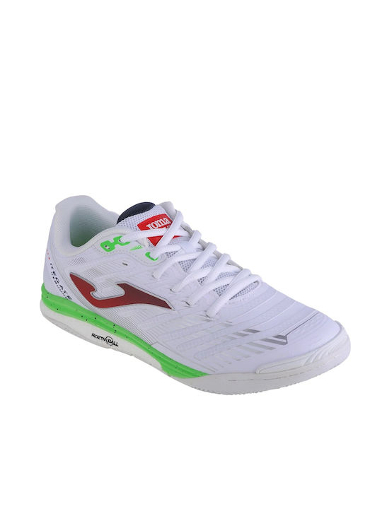 Joma Regate Rebound 2302 IN Χαμηλά Ποδοσφαιρικά Παπούτσια Σάλας Λευκά