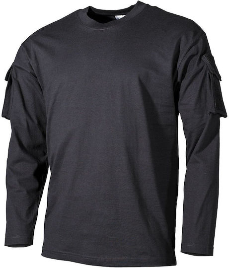 MFH Sweatshirt Militär 100% Baumwolle in Schwarz Farbe