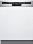 Pitsos Εντοιχιζόμενο Πλυντήριο Πιάτων με Wi-Fi για 12 Σερβίτσια Π59.8xY81.5εκ. Inox