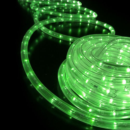 Țeavă luminată Cu doua canale 1296 Becuri 220V Verde 36m IP20