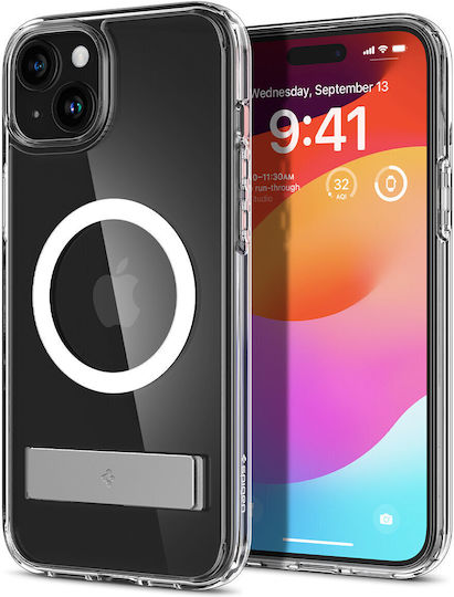 Spigen Ultra Hybrid S (MagFit) Back Cover Plastic Crystal Clear (iPhone 15 Plus)