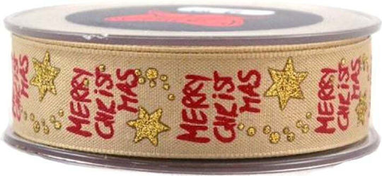 Kappa Decor Weihnachtliche Farbband Stoff Beige 1Stück