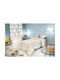 Saint Clair Sheet Set Single Cotton Enjoy Sky Ecru 165x250cm 2pcs