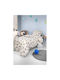 Saint Clair Sheet Set Single with Elastic Band Cotton Pet Blue 100x200cm 3pcs