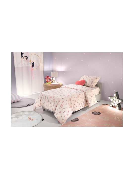 Saint Clair Sheet Set Single Cotton Enjoy Pink ...